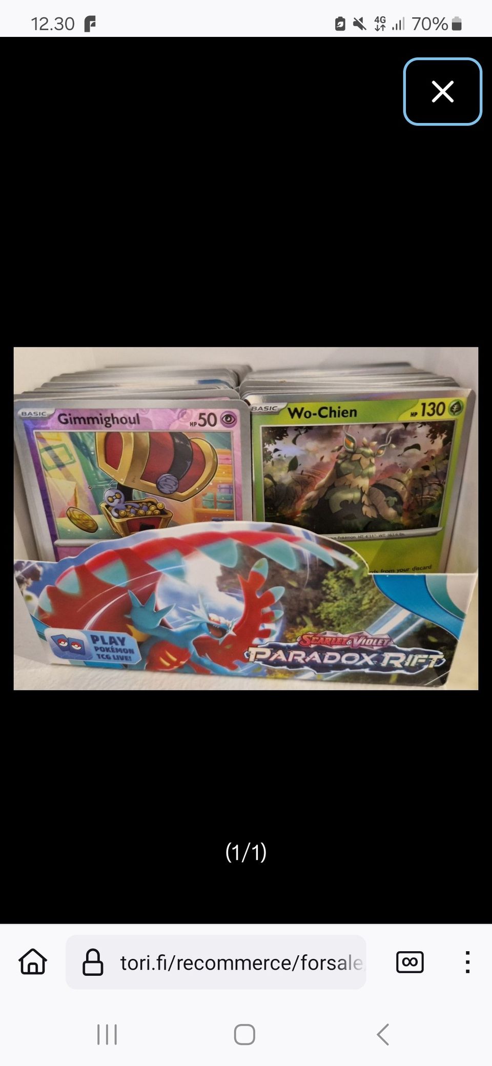 yli 200 Pokemon Paradox Rift korttia
