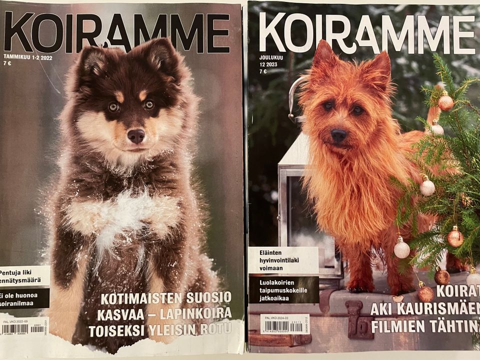 Koiramme-lehtien vuosikerrat 2022 ja 2023