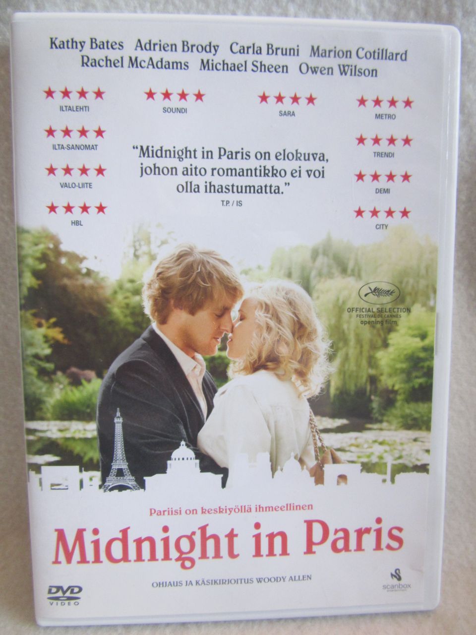 Midnight in Paris dvd