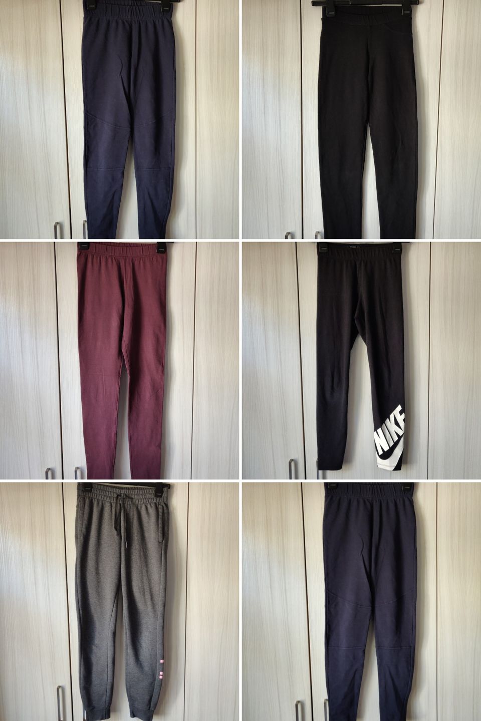 Vaatepaketti housut ja tunikat XS (Nosh, Versonpuoti, Nike, Adidas, Me&I)