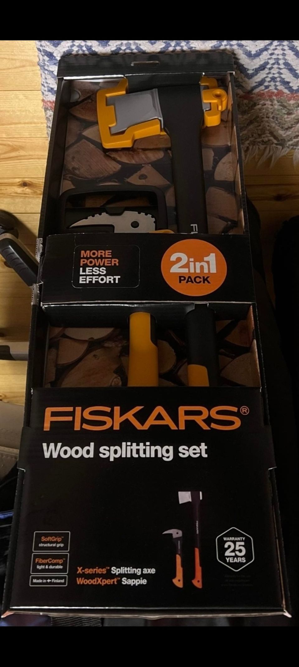 Fiskars kirvessetti 2in1