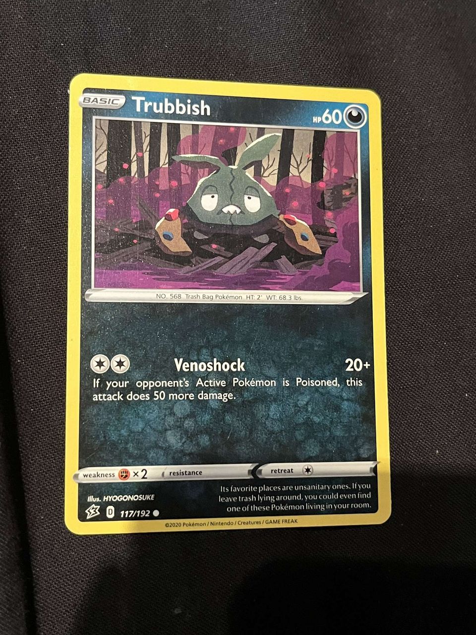 Pokemon kortti Trubbish 117/192