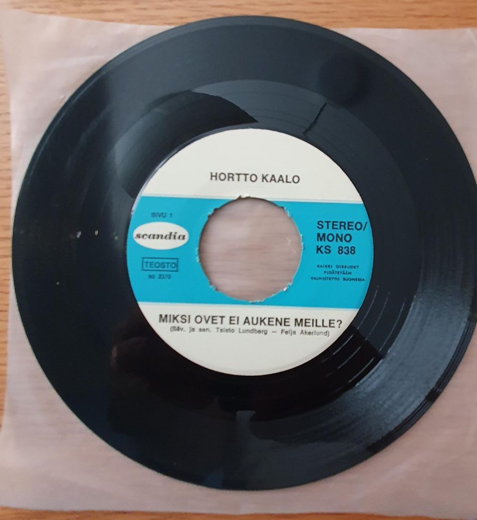 Hortto Kaalo  - 7" single