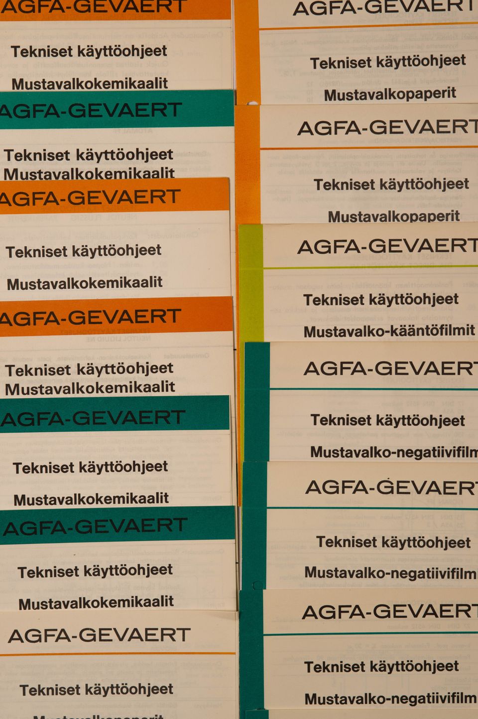 Agfa-Gevaert tekniset käyttöohjeet