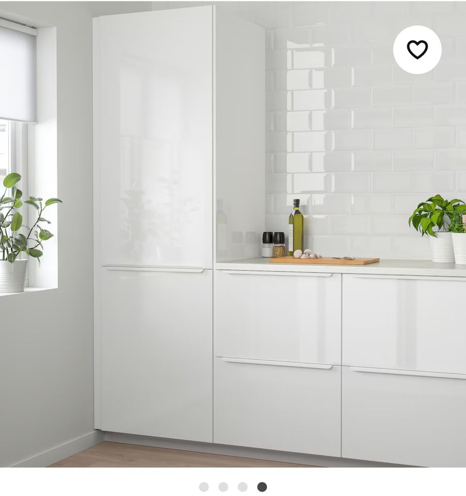 Ikea korkeakiilto valkoiset ringhult laatikon etusarjat