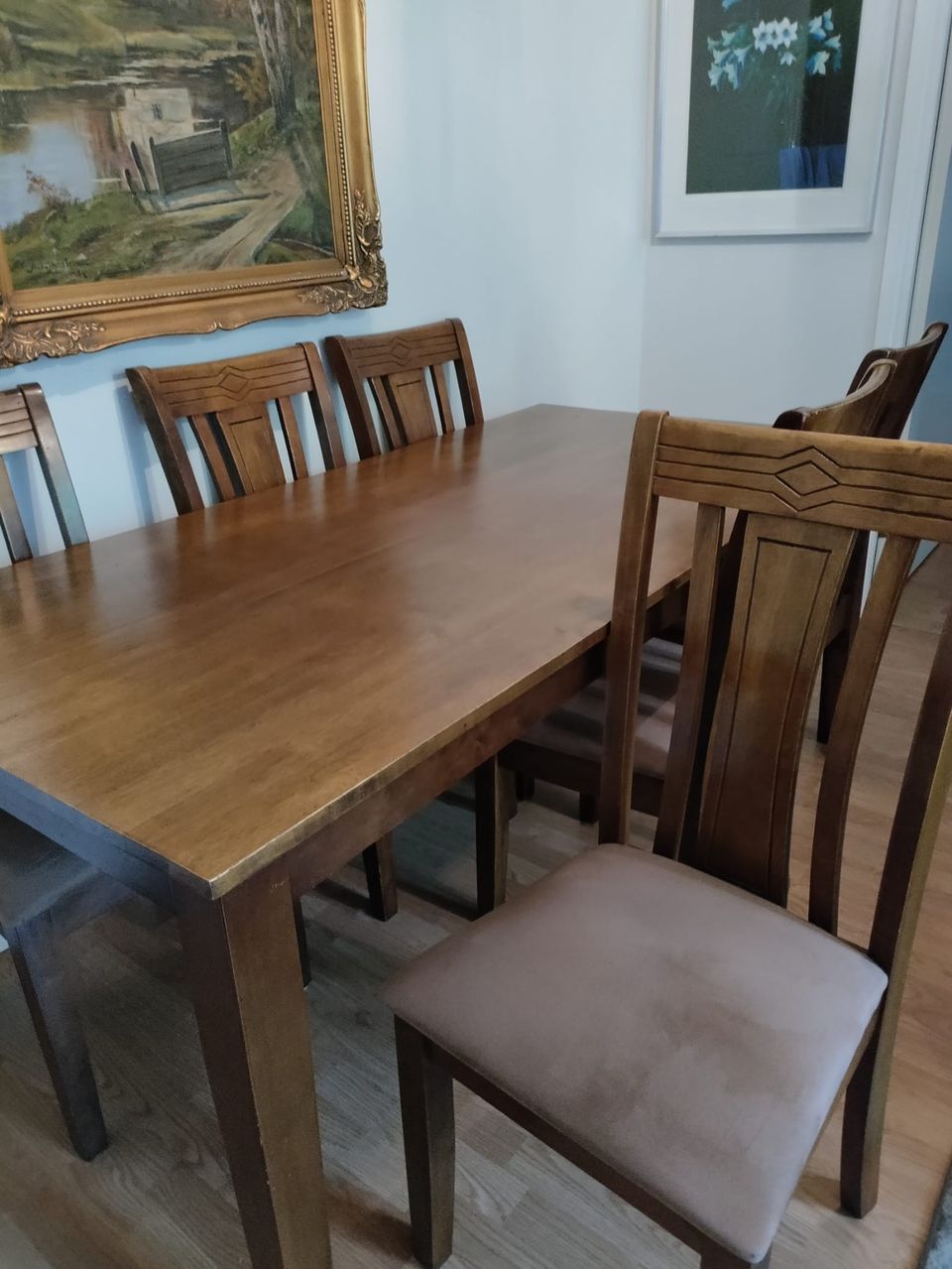 Ruokapöytä+6 tuolia