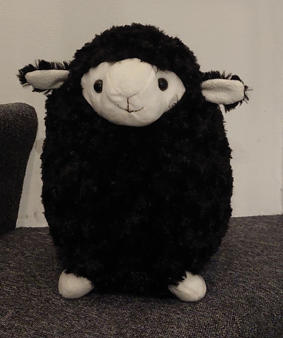 Pehmolelu lammas musta