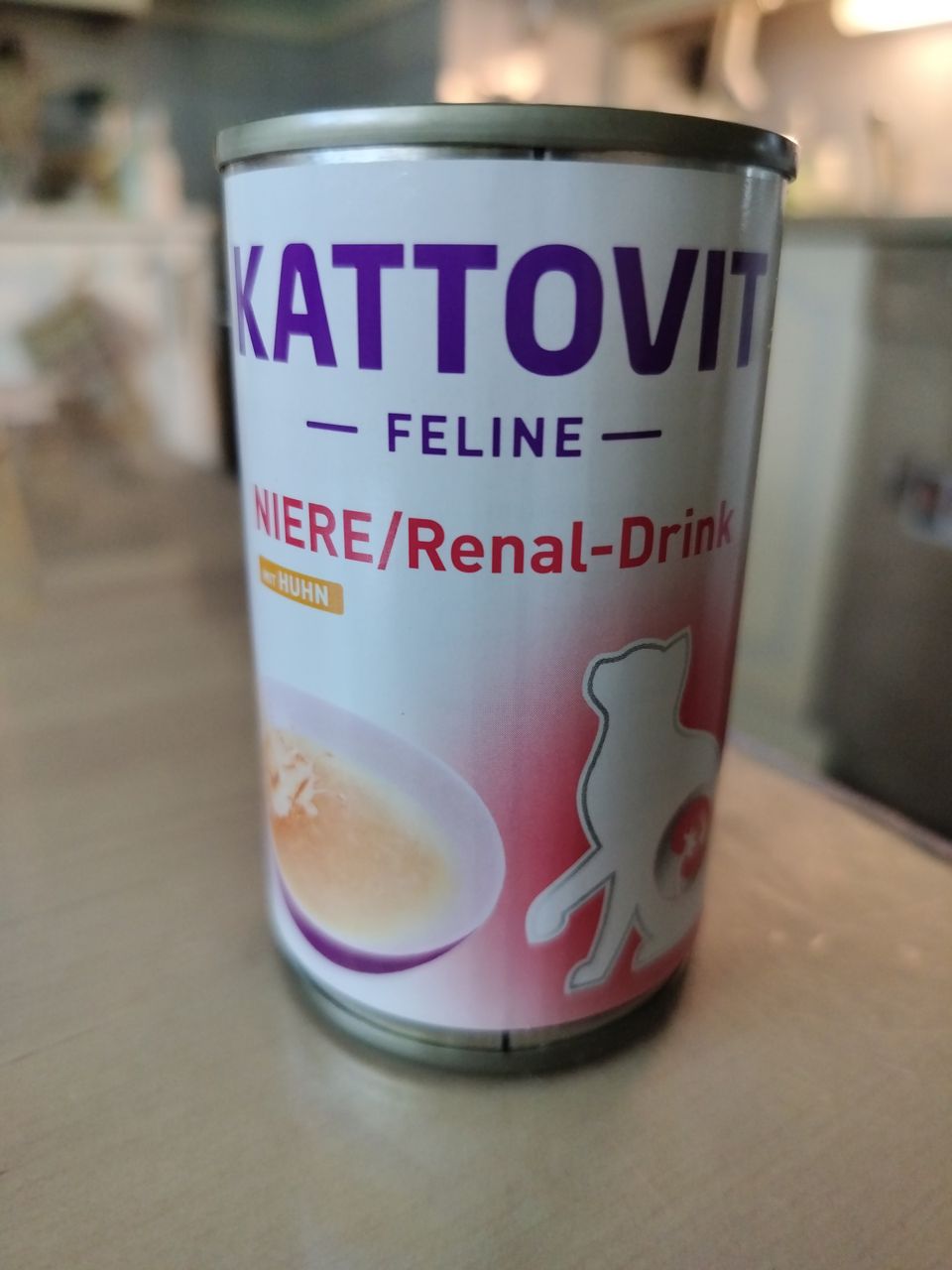 Drinkki (Kattovit kana) munuaisten vajaatoiminnasta kärsivälle kissalle