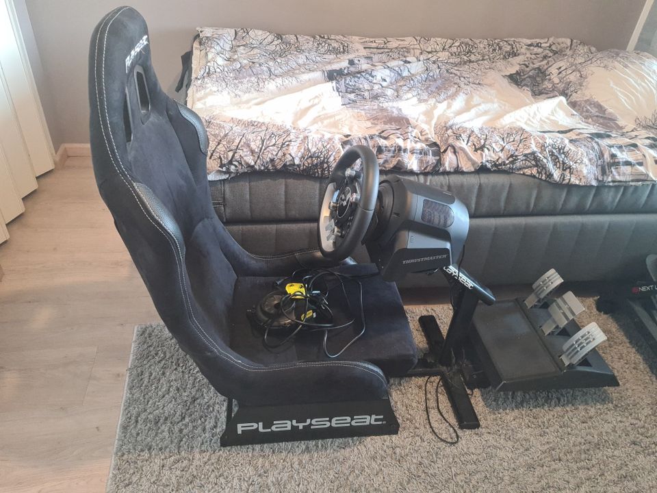 Thrustmaster t-gt II ratti, polkimet ja playseat