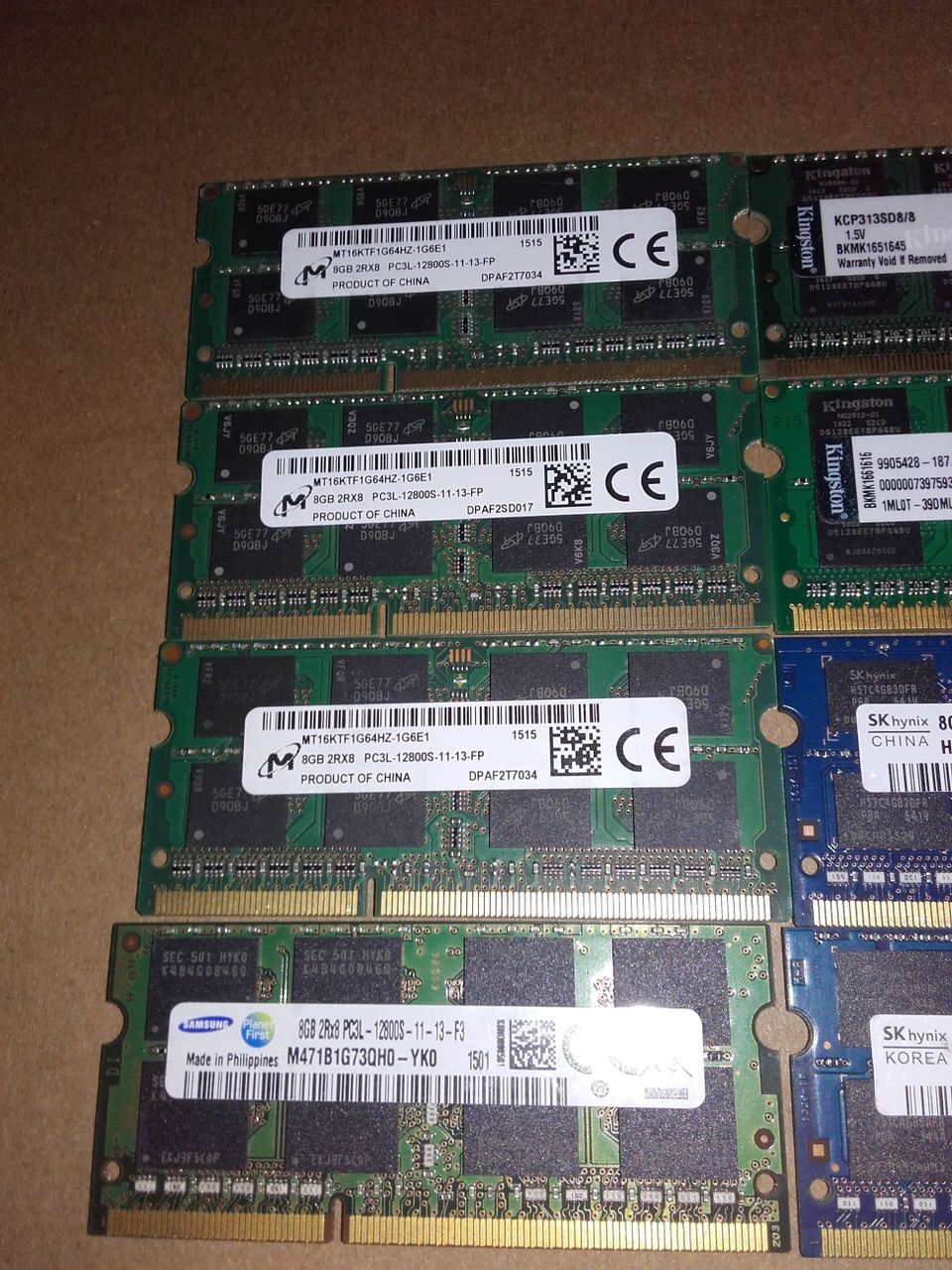 muisteja kannettavaan tietokoneeseen DDR 3 ja DDR 4 sodimm