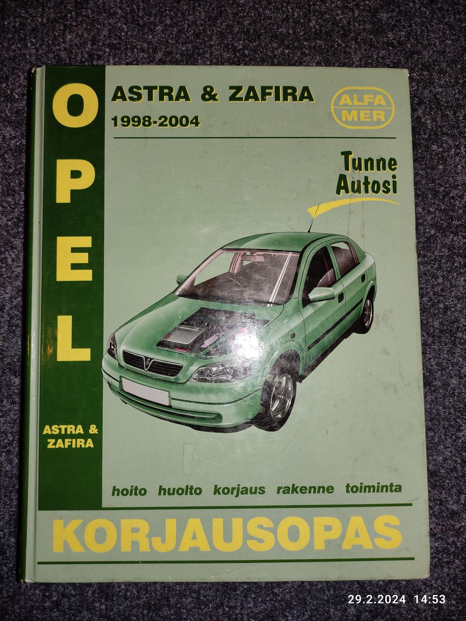 Korjausopas Opel & Zafira 1998-2004