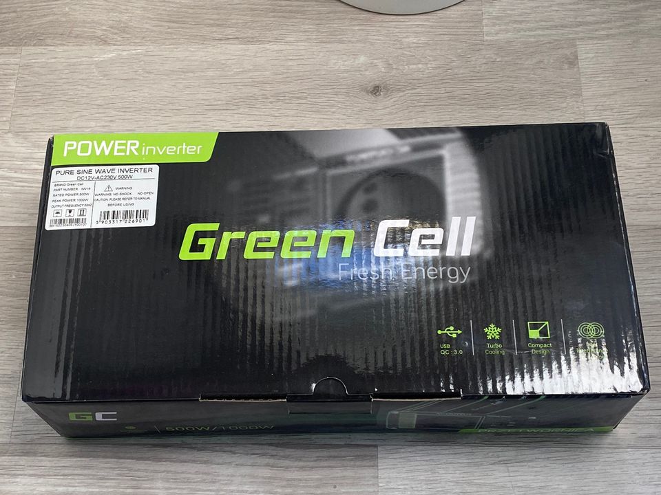 Green Cell® Car Power Inverter 12V to 230V 500W/1000W