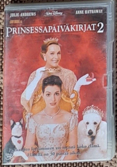 Prinsessapäiväkirjat 2 dvd