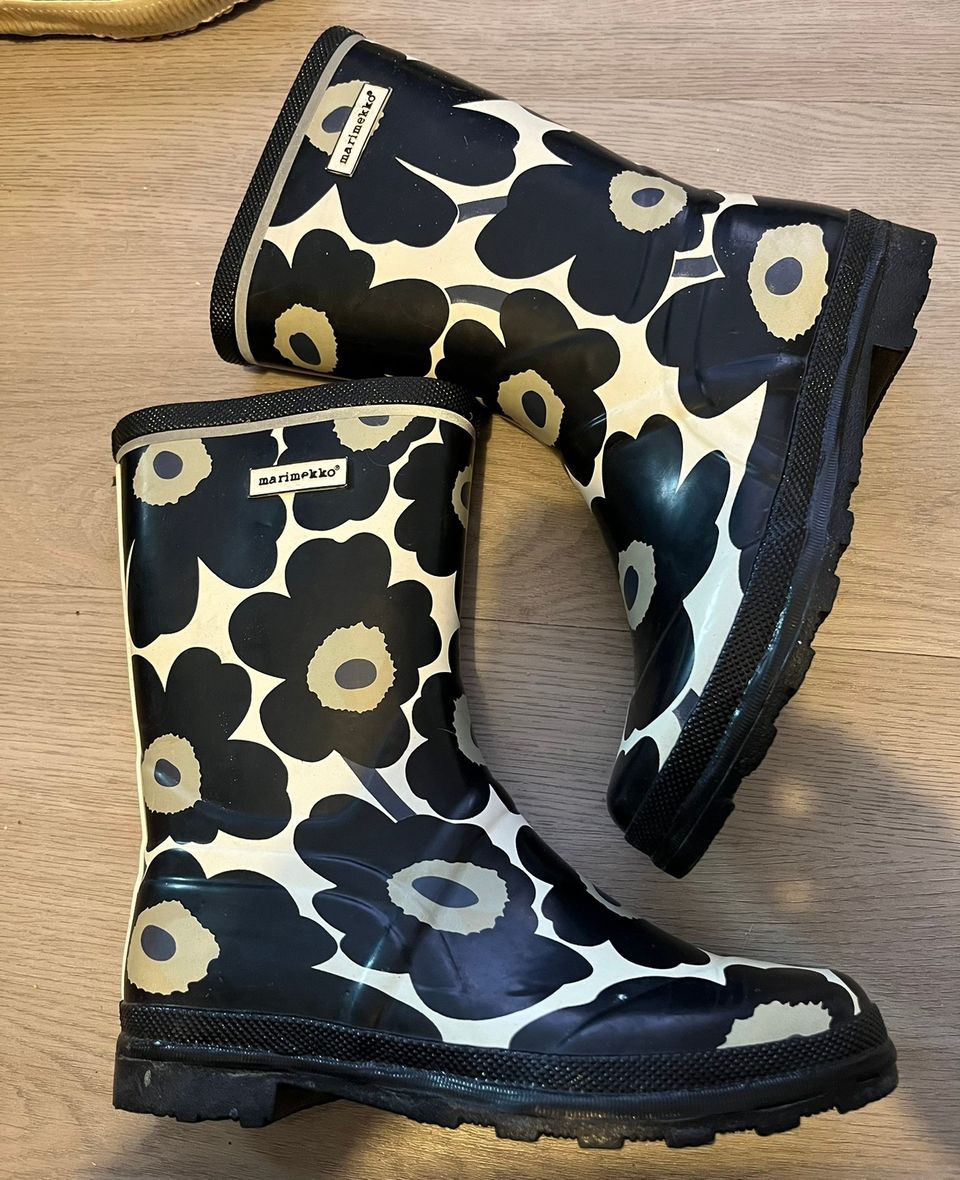 Marimekko Unikko kumisaappaat koko 36