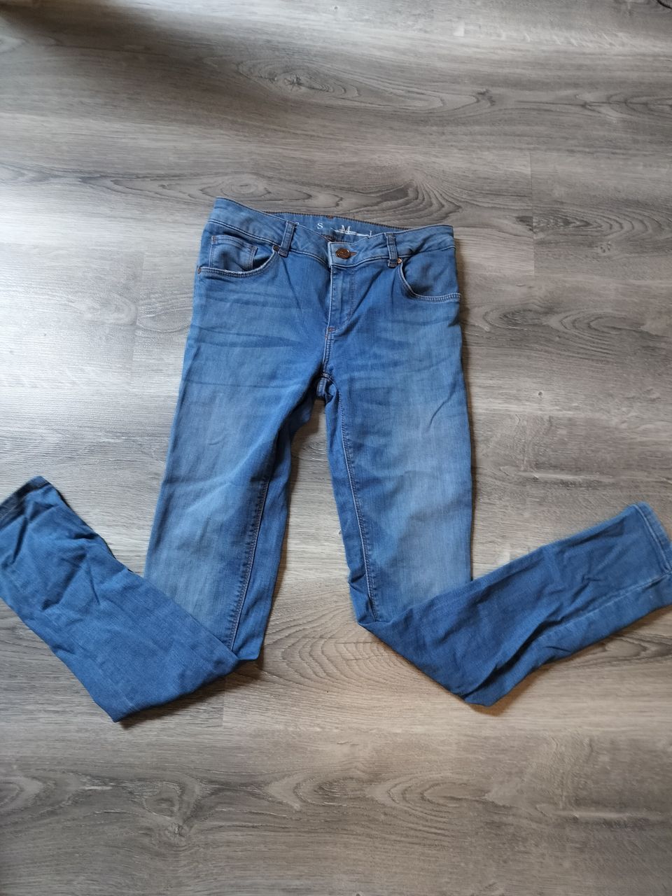 Koko S never denim farkut uudenveroiset