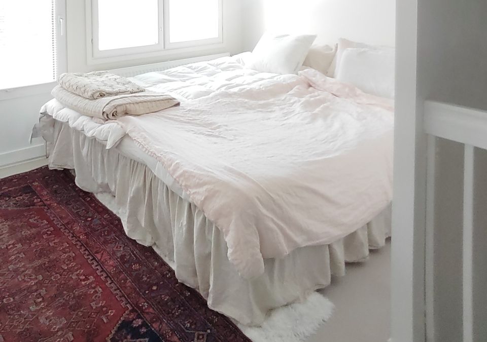 Helmalakana pellavaa 180 cm sänkyyn