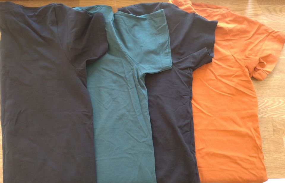 NOSH t-paitoja 4kpl musta, vihreä ja oranssi
