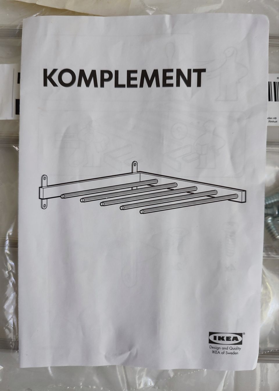 Ikea Komplement housuripustin UUSI