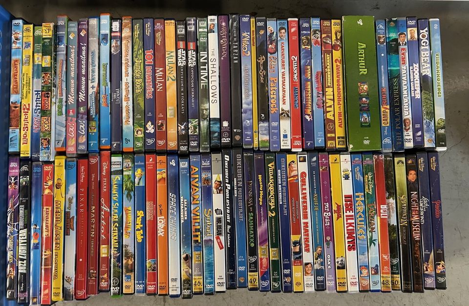 DVD's about 75-80 pcs Disney and others