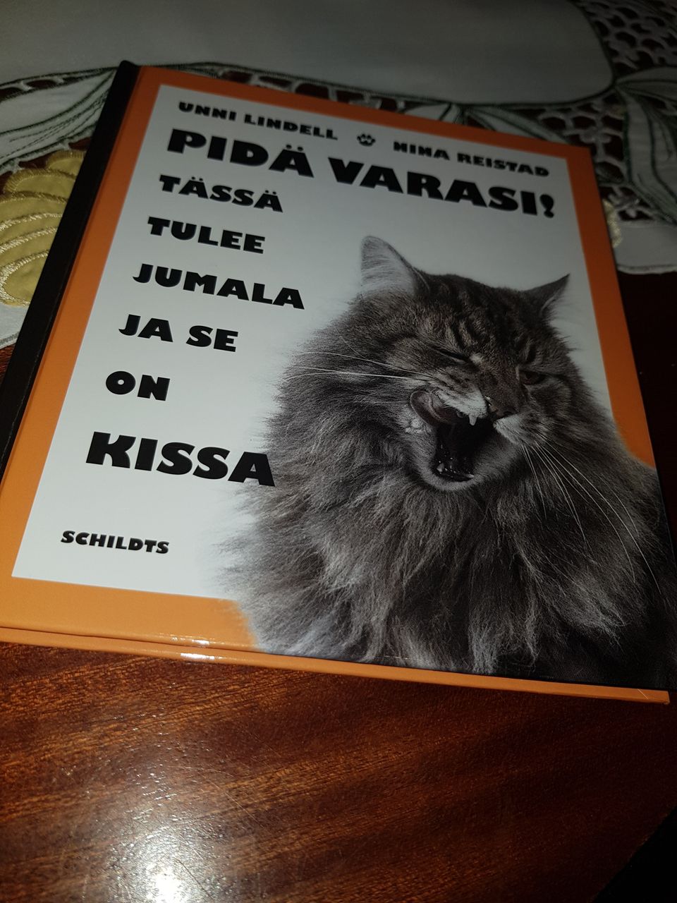 Pidä varasi! Tässä tulee jumala ja se on kissa.