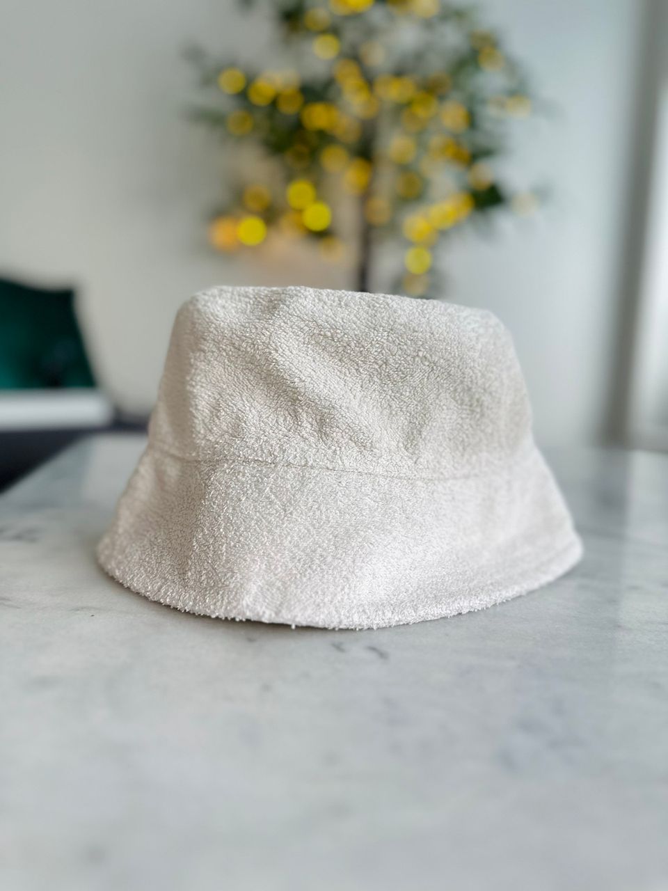 Luonnonvalkoinen bucket hat / kalastajahattu / hellehattu H&M (58 / M koko)