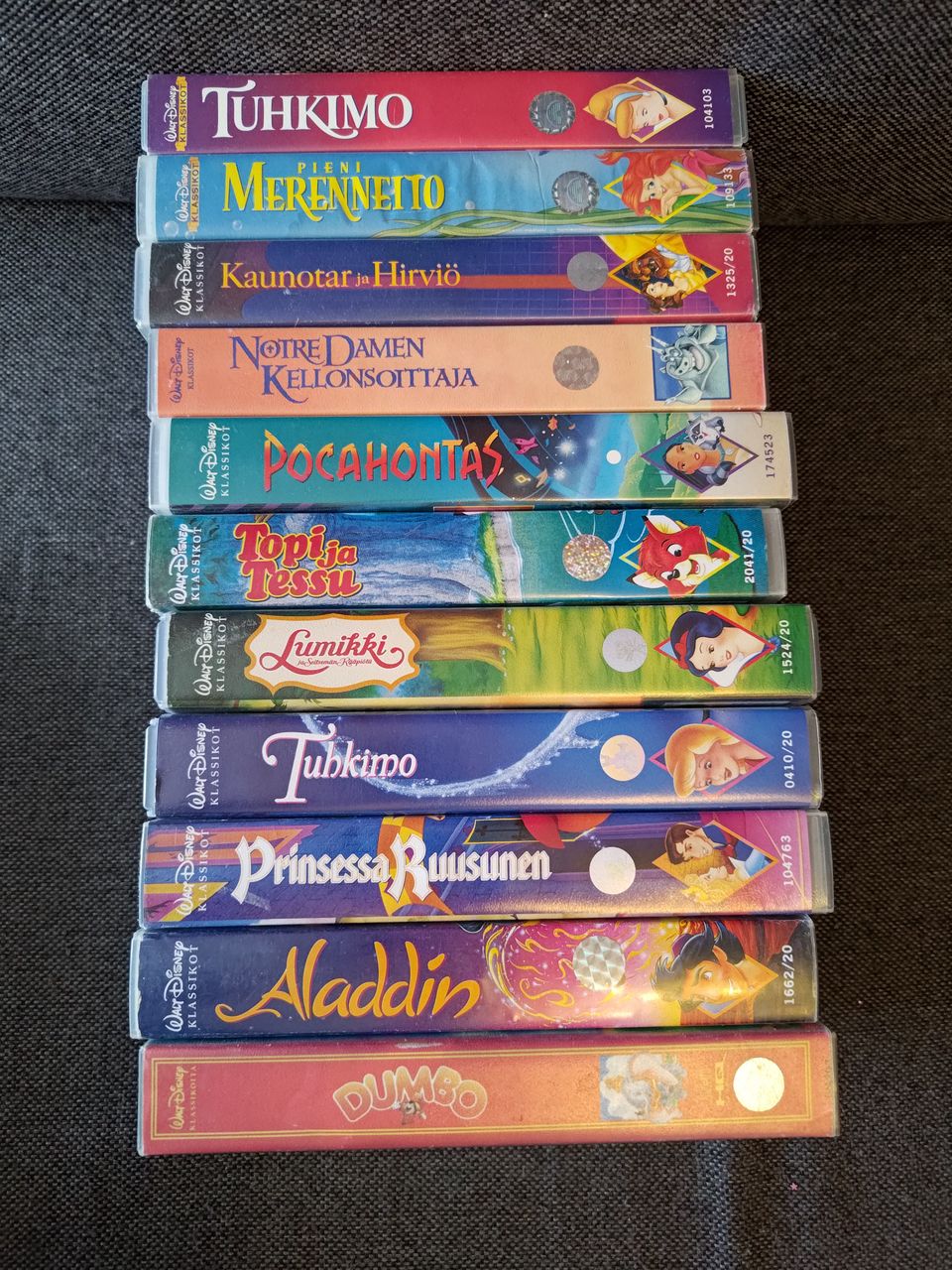Disney VHS-kasetit 11kpl