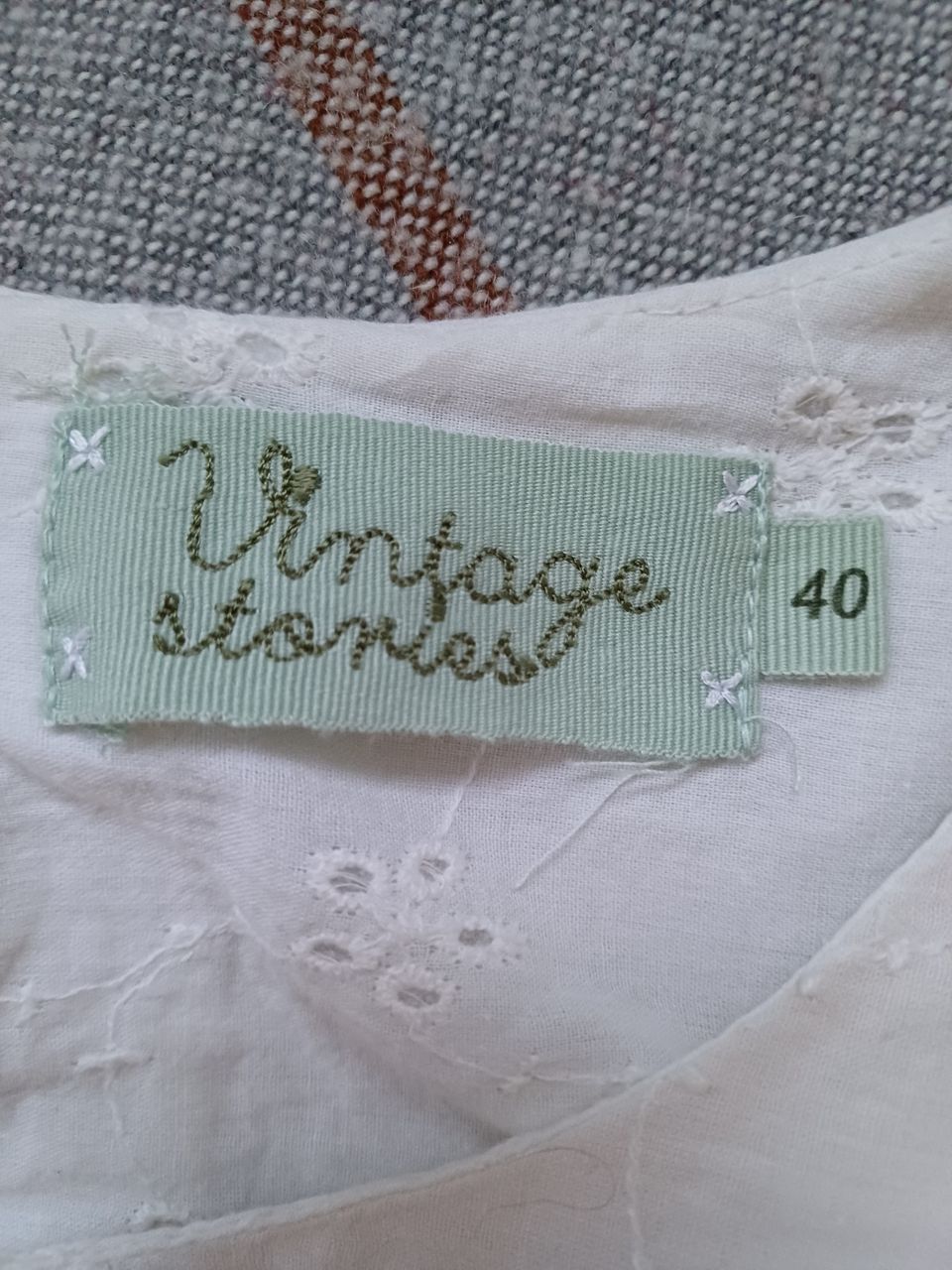 Vintage stories puuvilla mekko koko 40