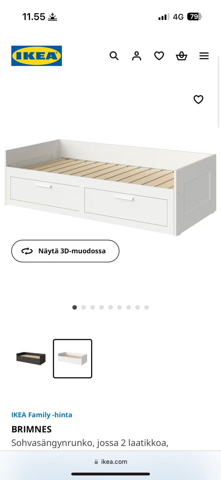 IKEA Brimnes sänky