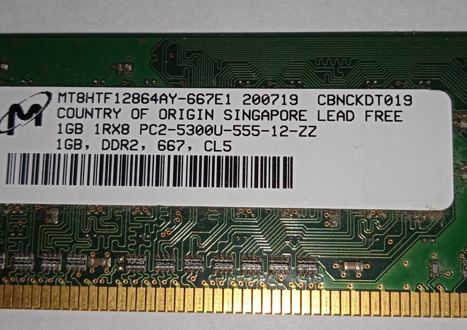 1GB DDR2 667 Mhz