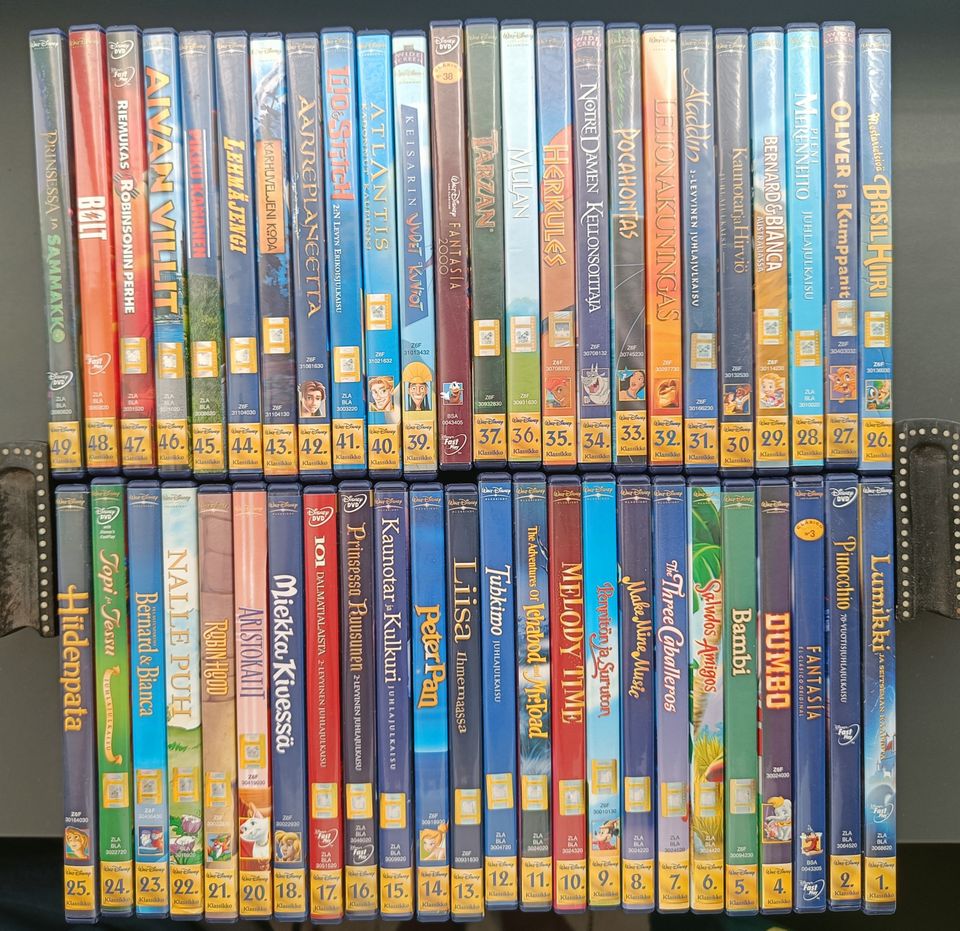 Disney klassikoita DVD