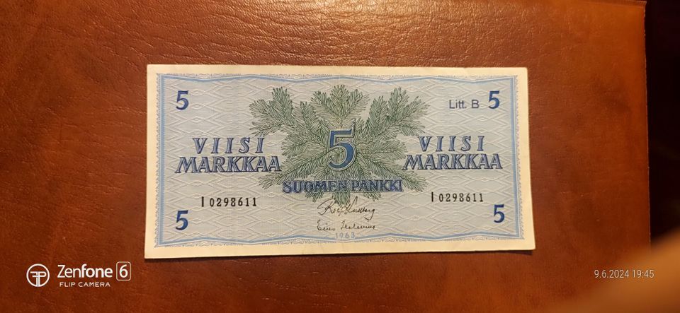 5 markkaa v. 1963, korvaavaa I-sarjaa