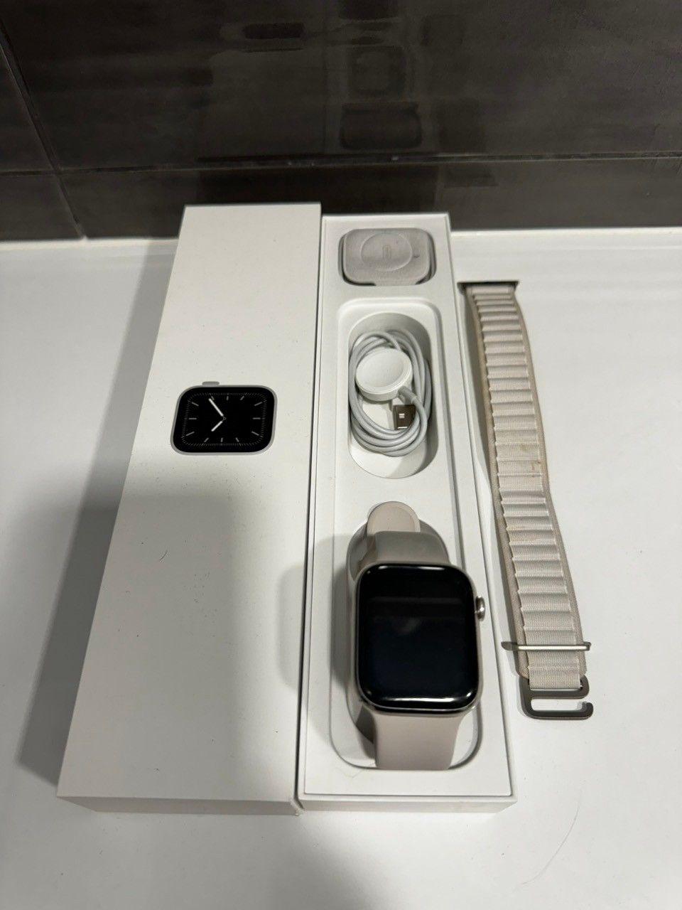 Apple Watch 7 series 45mm GPS+ cellular, teräskuori