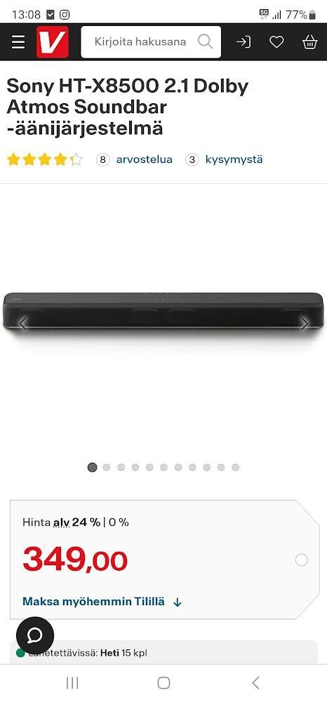 Sony - Dolby Atmos Sound Bar (HT-X8500)