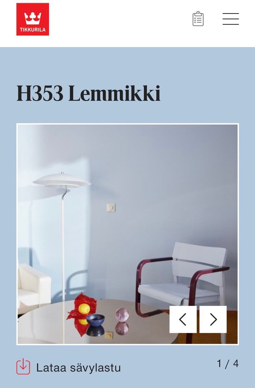 Myydään seinämaali Tikkurila Lemmikki 2,7l (täysi purkki)