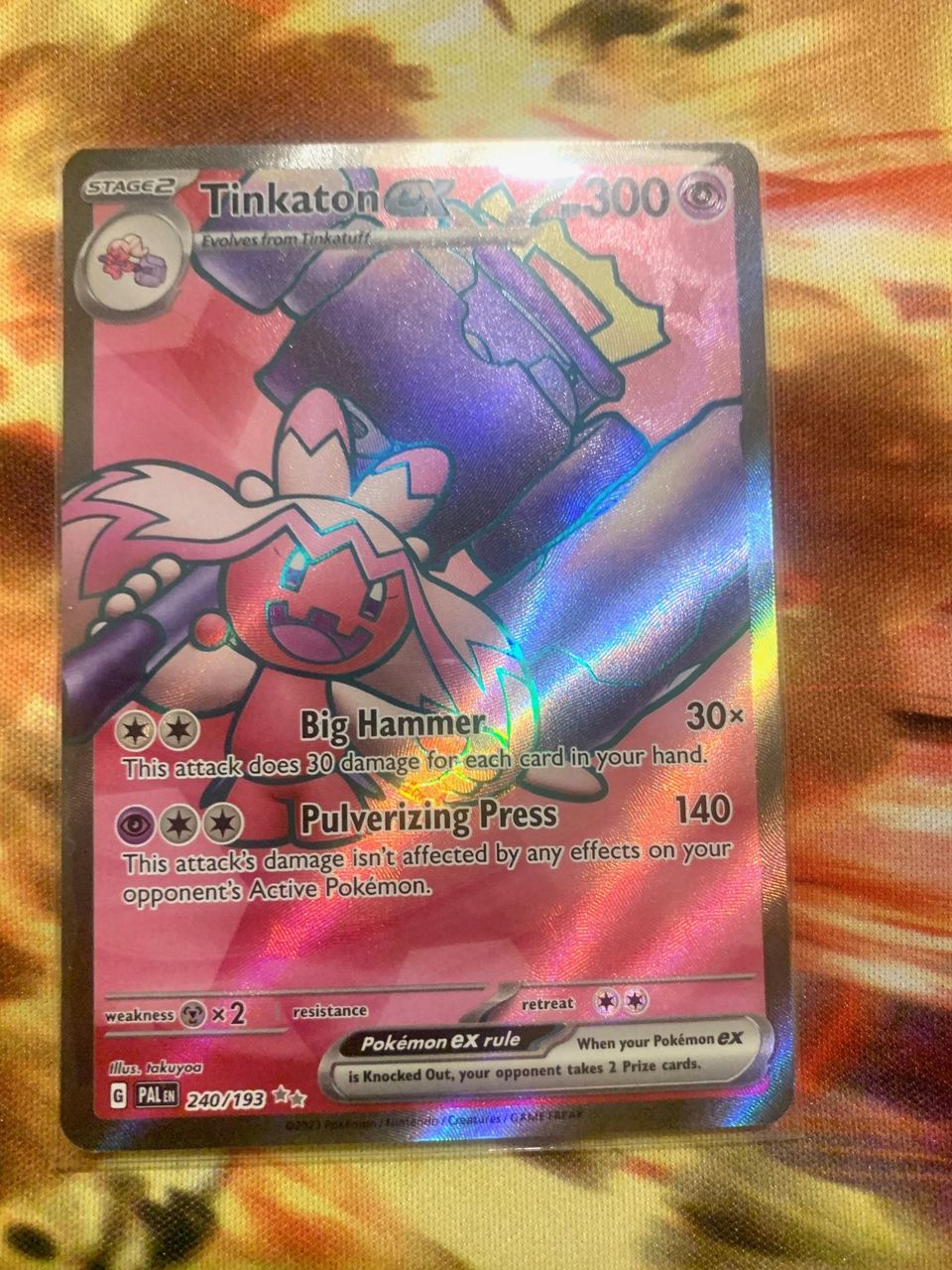 Tinkaton ex 240/193  (Pokemon TCG / Paldea Evolved)