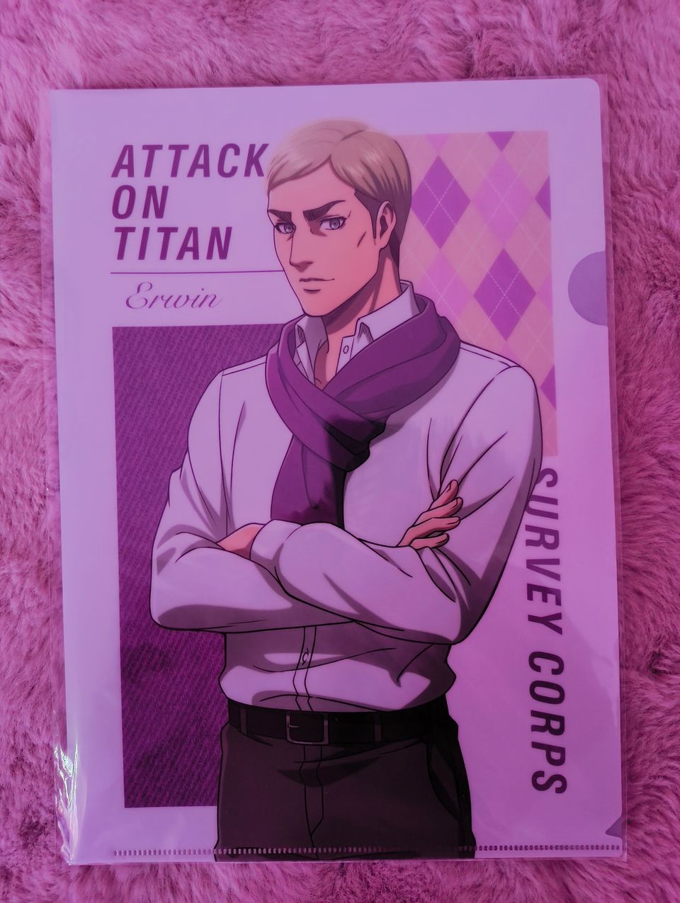 Titaanien sota Erwin Smith Clear File Muffler Chakuyou ver. anime