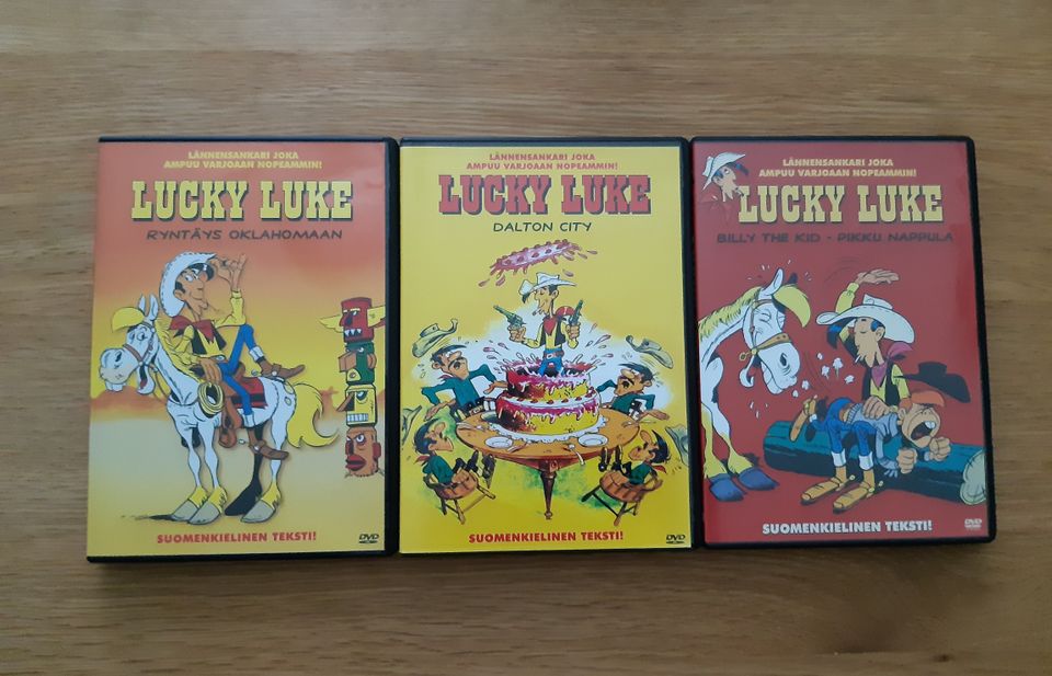 Lucky Luke dvd-elokuvat