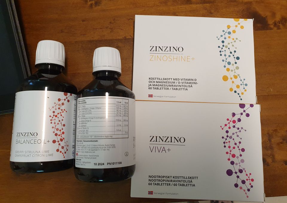 Zinzino balanceoil, viva+, zinoshine