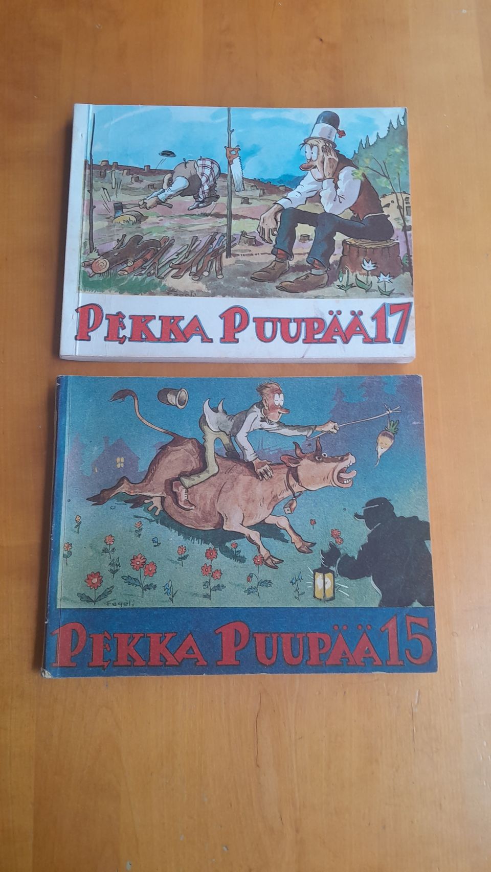 Pekka Puupää sarjakuvat v.1957 ja 1959