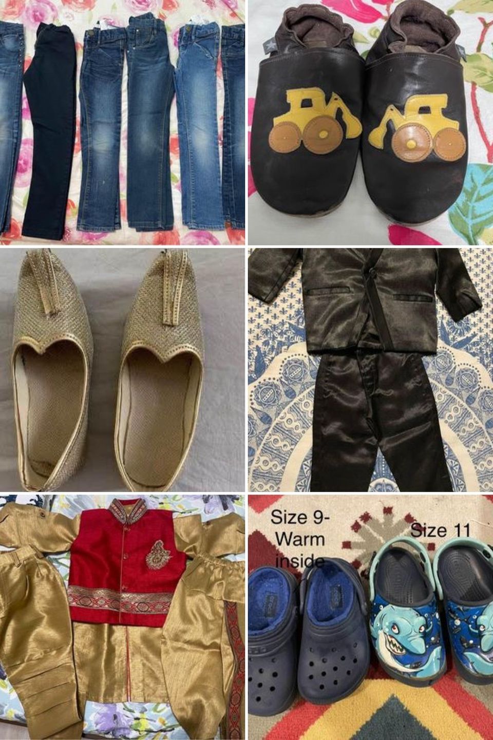 Kids clothes and foot wear (2-6years age group)