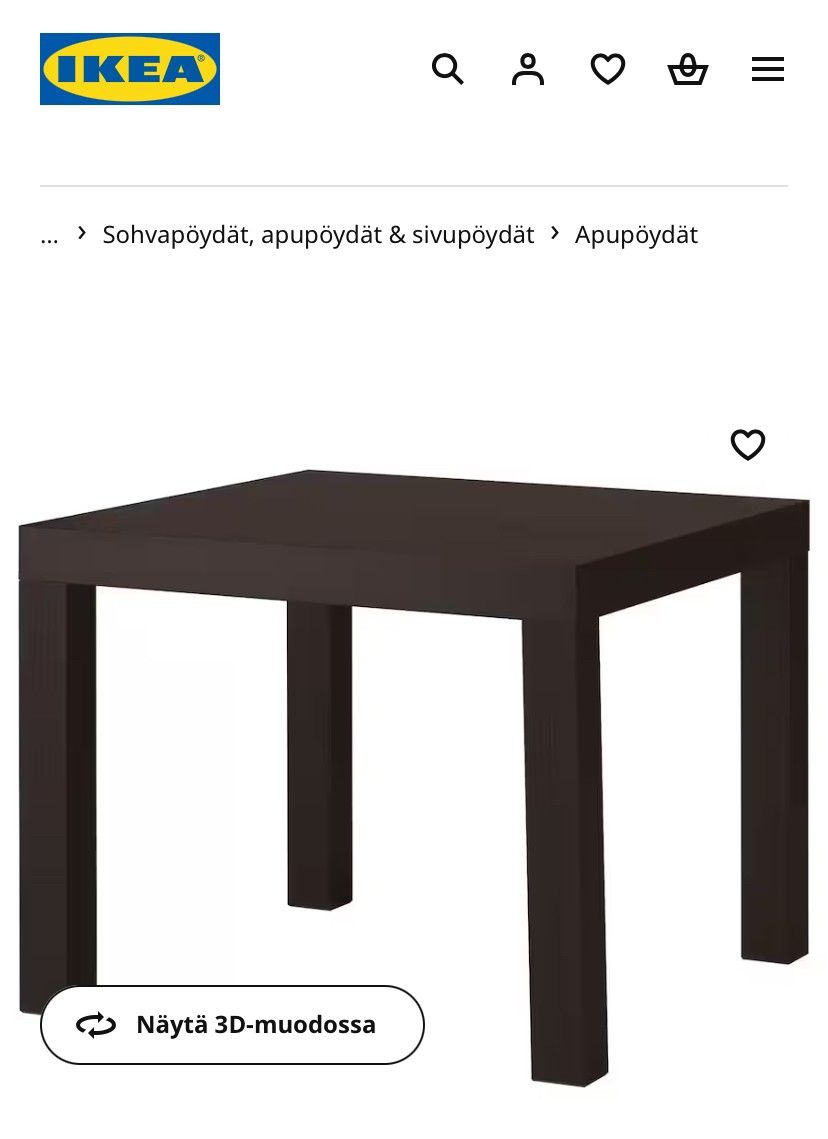 Ikean Lack-pöytä