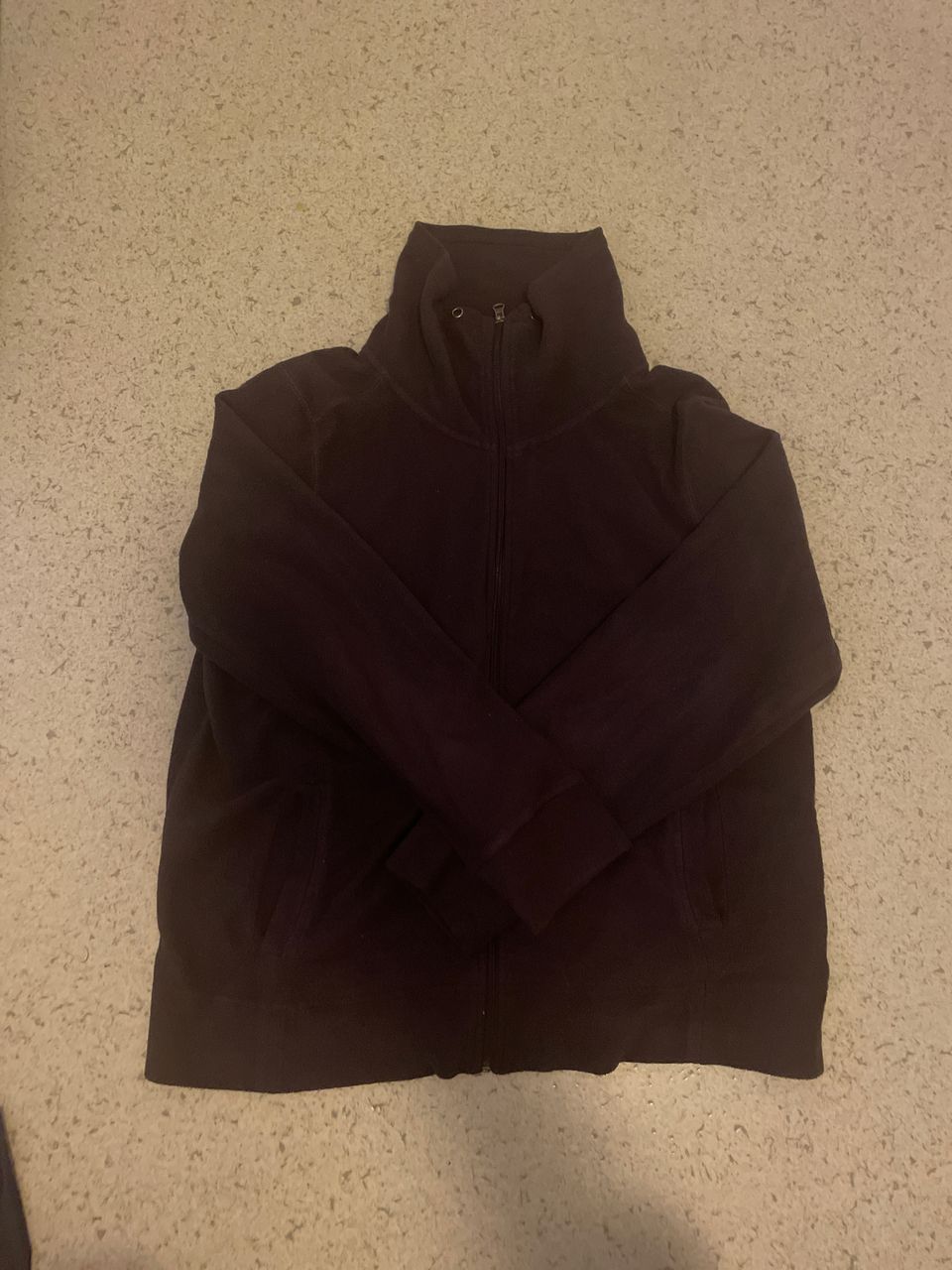 Dark purple zip up sweater