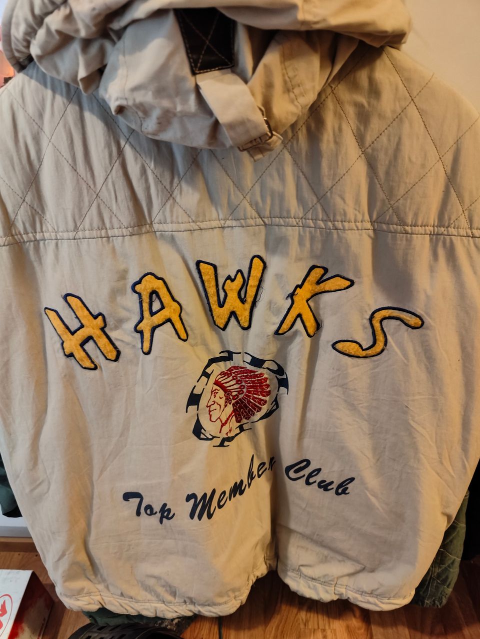 Indiana Hawks vintage takki+liivi 2in1