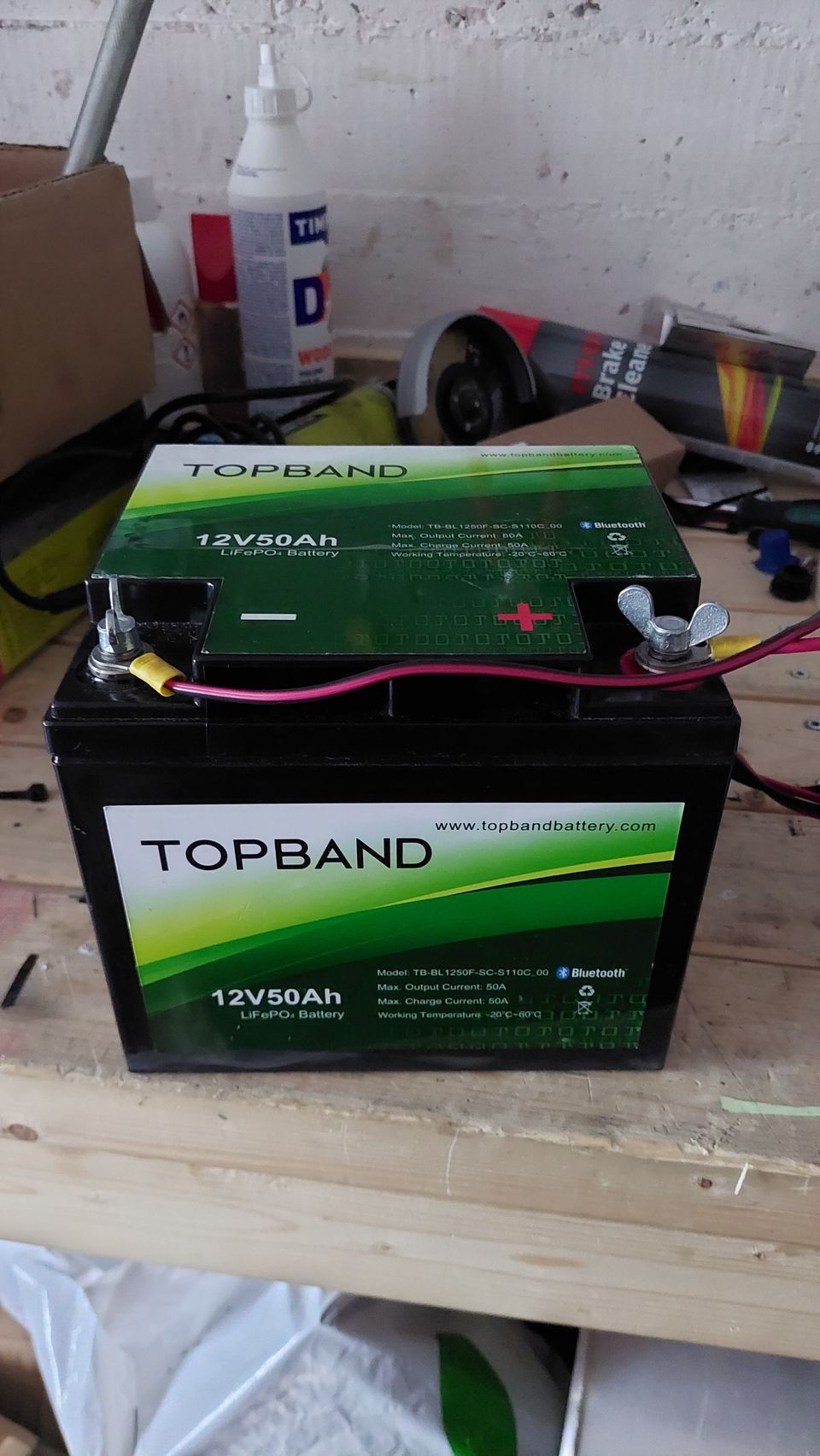 TOPBAND 12v50ah lithium akku