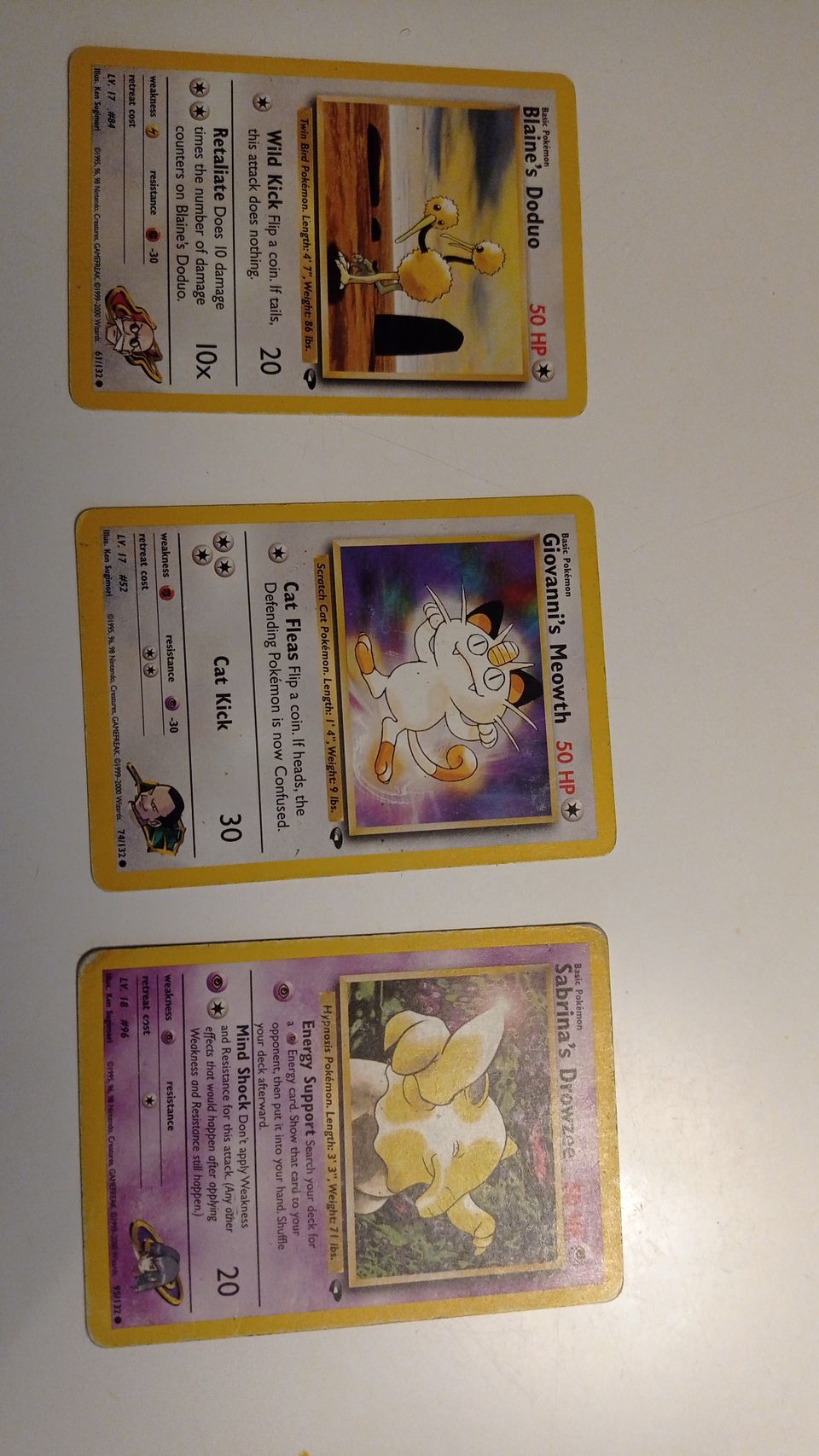 Pokemon kortit 1995