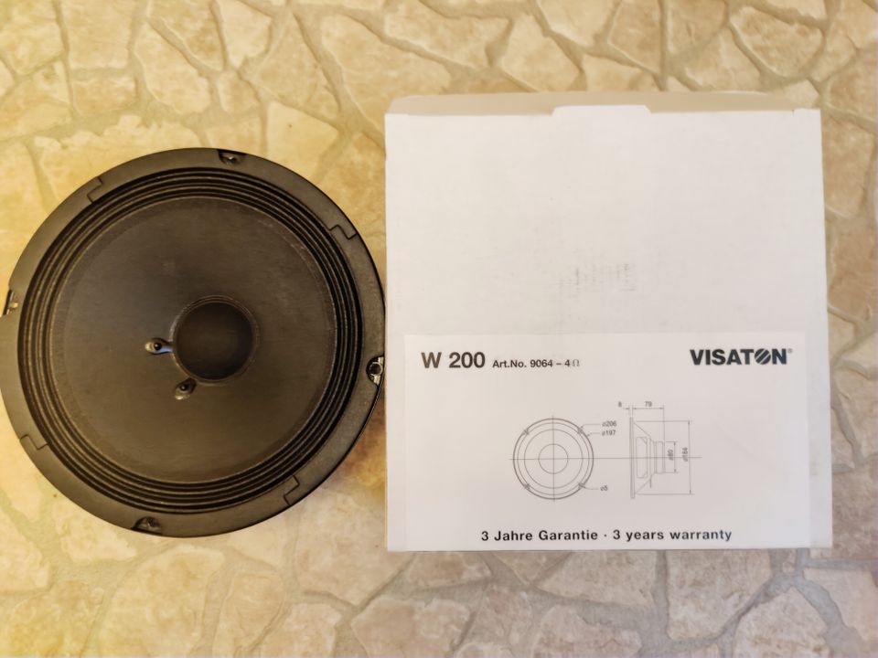 Visaton 200w 8" (20cm) 50 watt kauitin