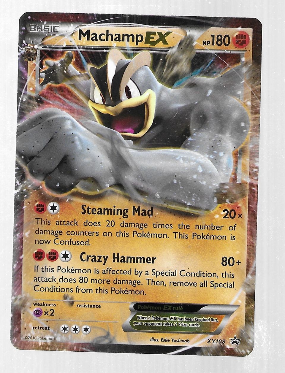 Pokémon  Machamp EX XY XY108 Holo Promo .