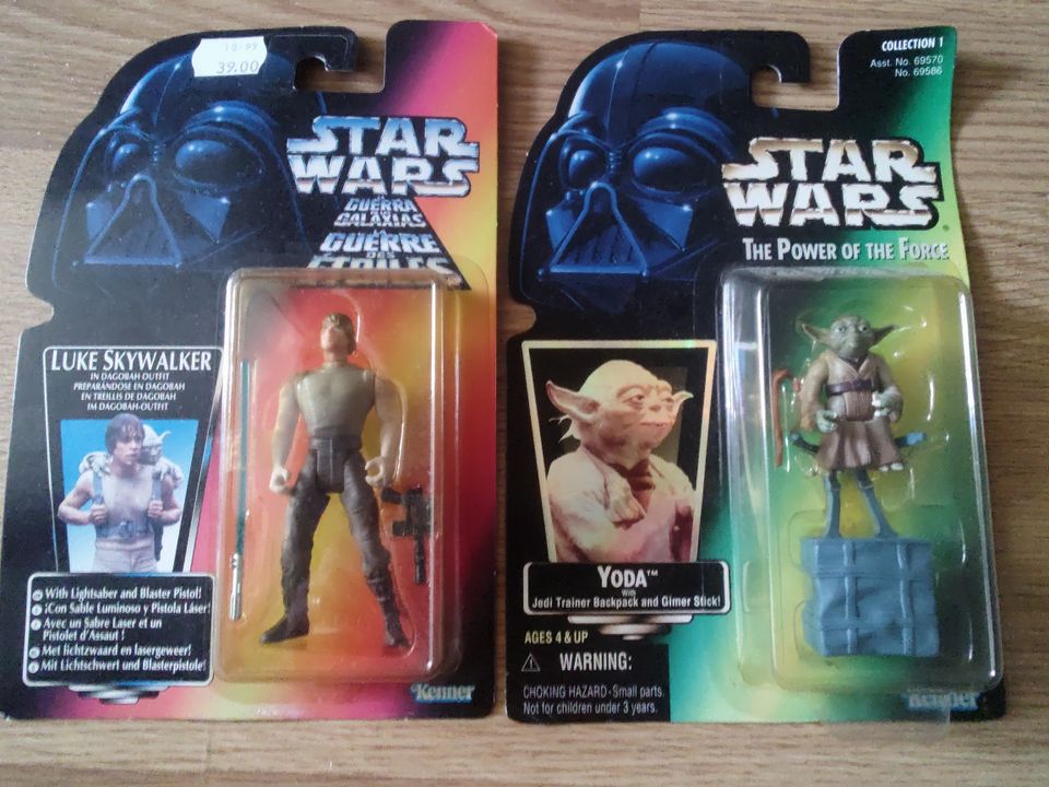 Star Wars Luke Skywalker ja Yoda figuurit