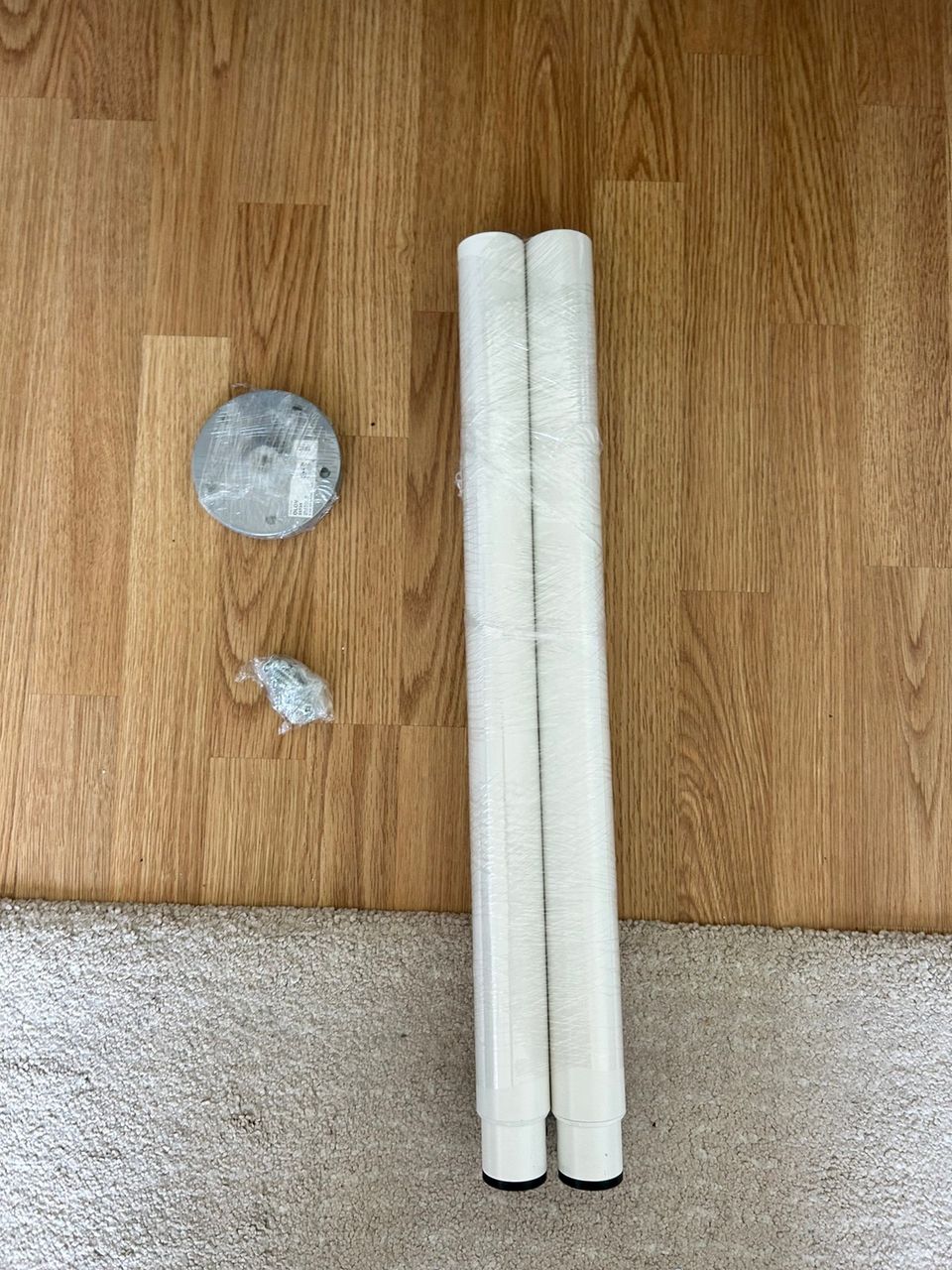 Ikea Olov säädettävä pöydänjalka valkoinen x 4