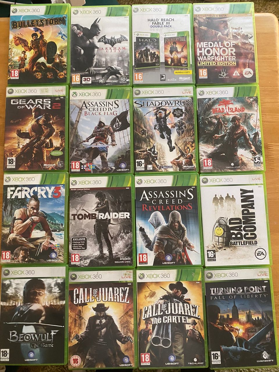 Xbox 360 - pelejä